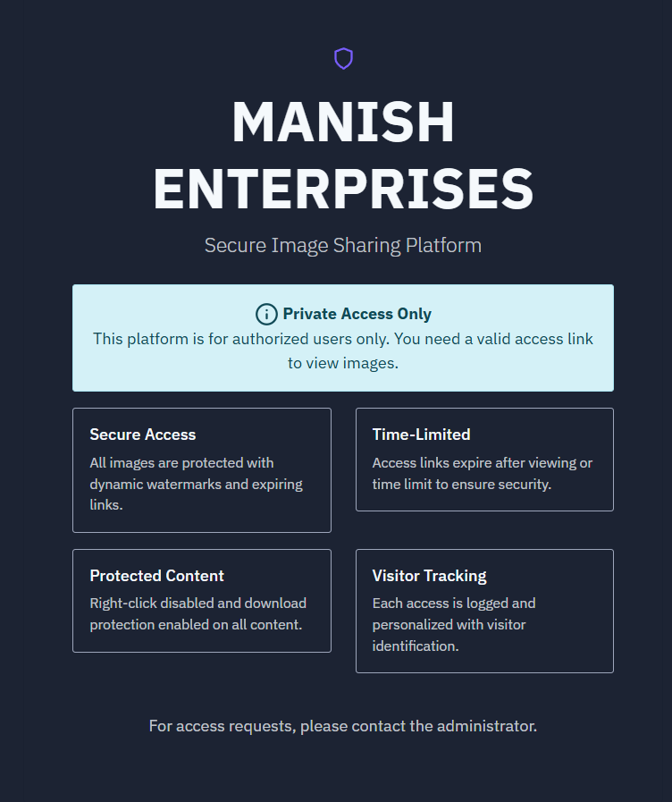 Booking Project: manish_enterprises